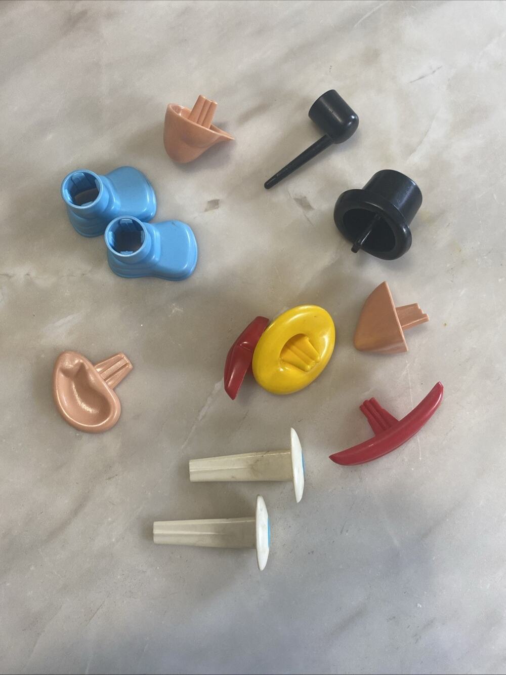 Mr. Potato Head Vintage Lot Hasbro 1973 Kids Toy Accessories 12 pieces